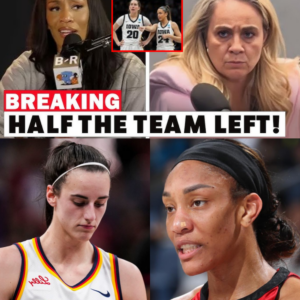 A’Ja Wilson IN TEARS As MASS TEAM EXIT At Las Vegas Aces Begins! Defend Caitlin Clark & Kate Martin!