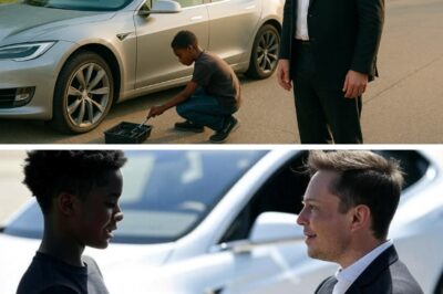 Black Boy Helps Elon Musk Fix a Flat Tire—Wakes Up to a SURPRISED GIFT at His Door!😱 A simple act of kindness turned into a life-changing surprise! When this young hero helped a stranded driver, he had no idea it was Elon Musk…