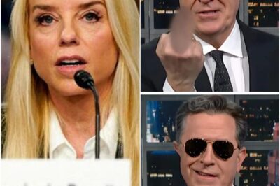 Pam Bondi Shocks Stephen Colbert Live on Air With Brutal Clapback—Audience Gasps, Producers Panic!