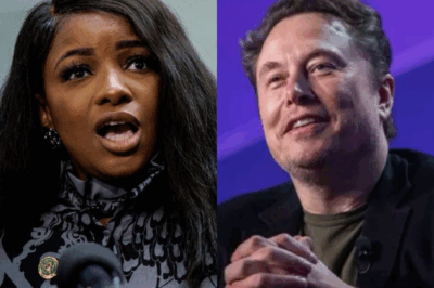 THIS JUST HAPPENED: Elon Musk Becomes a HERO After HUMILIATING Jasmine Crockett – Her SHOCKING Exit from the Stage Leaves Viewers Stunned! Elon Musk became an unexpected hero during a live broadcast when he utterly demolished Jasmine Crockett with a savage takedown that left her speechless. His unrelenting words exposed Crockett’s ignorance, causing her to storm off the stage in humiliation. 123