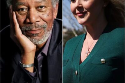 Karoline Leavitt was mercilessly lectured by Morgan Freeman on the topic of R@CIST and INEQU@LITY on live TV! When she tried to defend her point of view, Morgan Freeman responded with words so sharp and profound that it made her speechless. This tense moment left the audience “holding their breath” and caused a storm on social media with a series of heated debates!