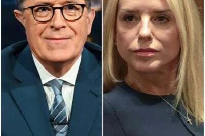 TV SH0CKER: Pam Bondi STUNS Stephen Colbert LIVE on ‘The Late Show’ With BRUTAL Comeback—Audience Gasps, Colbert Left Speechless, and Producers Reportedly Panicked as Segment Spirals Out of Control!