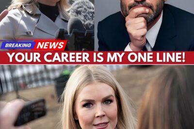 BOOM: Karoline Leavitt DESTROYS Jimmy Kimmel LIVE — One Sentence Flipped the Room and Left Him Speechless He thought it would be another monologue moment. But when Karoline delivered that sentence — the crowd stopped laughing. The camera caught Kimmel’s face… and by morning, her words were everywhere.