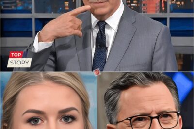 ‘You wanted airtime. Now you’ve got a legacy’ — Karoline Leavitt ‘destroyed’ the late-night talk show, causing the studio to spiral into chaos live on air… But Stephen Colbert struck back with two devastating counterattacks — and his final line left Karoline humiliated nationwide: ‘Is that all you’ve got?’