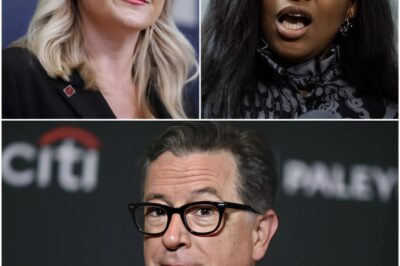 BREAKING: Karoline Leavitt Kicked Jasmine Crockett Off Stephen Colbert’s Show In A FIERY Confrontation — And Just Seconds Later, Karoline Herself PUBLICLY SLAPPED HERSELF Across NATIONAL TELEVISION, In Front Of Millions Of Viewers.C4