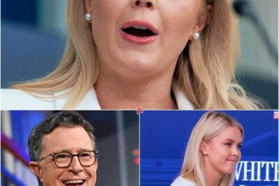 Little Girl Leavitt, Don’t Dodge My Eyes! — Karoline Leavitt Publicly Mocked Colbert For Being Canceled. But His Counterpunch Left Her Completely Paralyzed… Live On Air!