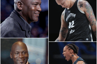 NO MERCY: Michael Jordan Breaks His Silence With One Line That DESTROYS Brittney Griner’s Olympic Bid — ESPN Froze, America Gasped. He stayed silent while others took sides. No tweets. No press conferences. No brand statements.  While athletes protested, knelt, or spoke out… Michael Jordan watched. Until now. And when he finally spoke — just twelve words — it wasn’t just a comment. It was a cultural earthquake.  ESPN cut to commercial. Twitter exploded. Olympic officials reportedly called an emergency session. His message? Chilling. Brutal. And final. Brittney Griner’s Olympic future may have ended in a single sentence. And what Jordan said is now being called “the most powerful words spoken by an athlete in years.”
