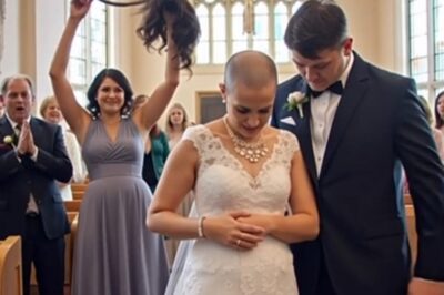 At the wedding, my mother-in-law suddenly approached and tore off my wig, revealing…