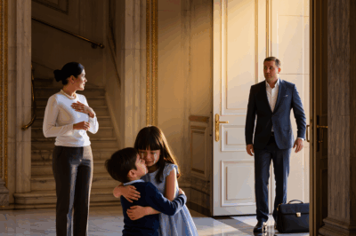 The little girl cried and begged her stepmother, “Don’t hurt us.” Suddenly, her millionaire father came home and saw her and shouted