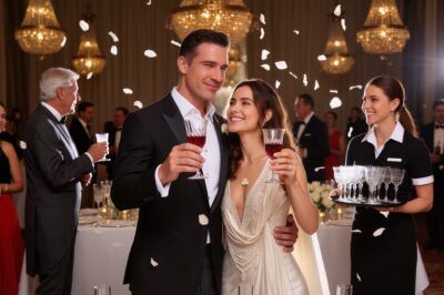 At my wedding reception, I laughed out loud when my ex-wife served drinks — 30 minutes later, a cruel truth was revealed, the room fell silent and my hands began to shake, my new bride dropped the Iy.