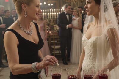 At my wedding reception, I watched my mother-in-law slip something into my champagne — so I smiled, said nothing… and switched glasses with her.