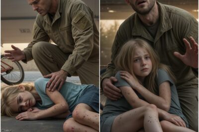 When I came back from deployment, I found my 7-year-old daughter locked in the garage, frail and covered in mosquito bites. “Daddy,” she sobbed, “Mom’s boyfriend said this is where I belong.” I carried her straight to the base medic and made a single call. That night, their house was turned upside down—and Lisa called me, screaming. Fifteen months in combat hadn’t prepared me for this war.