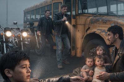 Bikers Found 3 Kids Living In An Abandoned School Bus Behind Walmart