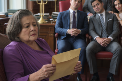 Cuando mi esposo murió, mis hijos heredaron su imperio de us$ 30 millones — empresas, fincas, apartamentos, autos. Yo recibí un sobre empolvado. Burlada y humillada, lo abrí sola esa noche. Adentro había una sola hoja de papel con un número de cuenta bancaria y una línea: “Esto es para la mujer que siempre me amó de verdad” y cuando verifiqué el saldo…