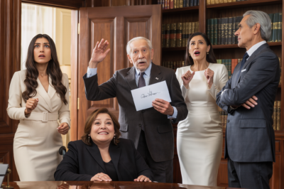 En una reunión familiar para transferir la herencia, mis padres me sorprendieron al darle los 5 millones de dólares íntegros a su hija favorita, y al decirme que trabajara más duro. Pero entonces, mi abuelo se levantó y sorprendió a todos, entregándome un cheque de 55 millones de dólares. Mi madre gritó: “¡No puedes hacerme esto!”. Lo que mi abuelo hizo a continuación la dejó completamente conmocionada.