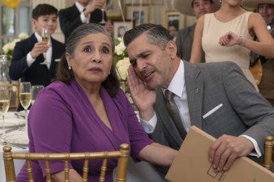 Mis hijos hicieron una fiesta sorpresa para celebrar nuestras bodas de 40 años. Estaba emocionada hasta que mi marido me jaló: “Finge que te desmayaste. ¡Necesitamos escapar ahora!” Pensé que estaba bromeando, hasta que dijo: “Mira debajo de la mesa…” Cuando vi lo que estaba allí…