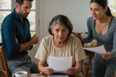 Mi hijo me negó cuando le pedí 5,000 dólares para operar mi pierna, o nunca volvería a caminar. Él dijo: “Acabo de comprar boletos para Suiza, no es buen momento.” Mi nuera dijo: “Tal vez es mejor que se quede coja.” Mi hija se burló: “Mi esposo no va a estar de acuerdo.” En ese momento, mi mejor amiga, una enfermera, apareció: “Tengo 750 dólares aquí.” Todos se quedaron completamente mudos…
