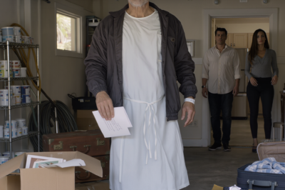 Volví del hospital y encontré mis cosas en el garaje con una nota: “Papá, mi suegro va a vivir aquí ahora.” Me quedé callado… tomé mis cosas, fui a mi apartamento secreto ¡y vendí la casa sin decirle a nadie!