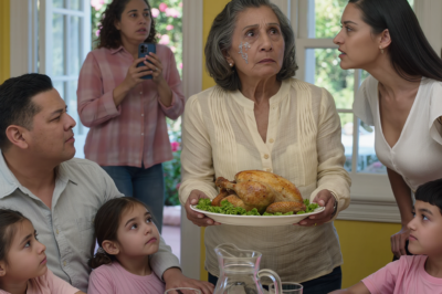 Mientras servía el pollo, mi hija me escupió y dijo: “Vieja sucia, no vales nada.” Sentí la saliva en mi mejilla. No lloré. Soy notaria jubilada. Durante 8 meses planeé algo. Salí en silencio. En 48 horas… cuando llegó allí, gritó…