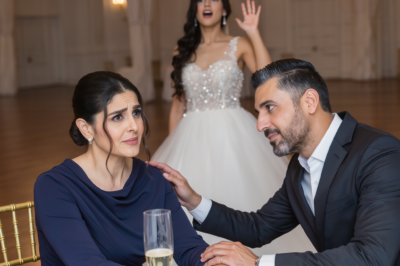 Mi nuera me obligó a sentarme sola en la “mesa de los fracasados” en la boda de mi propio hijo, difundiendo historias crueles sobre mí. Entonces, un desconocido susurró: “Actúa como si estuvieras conmigo.” Cuando mi nuera lo vio… ¡se puso pálida!